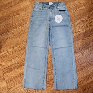 Princess Polly Light Blue Jeans. US 4.